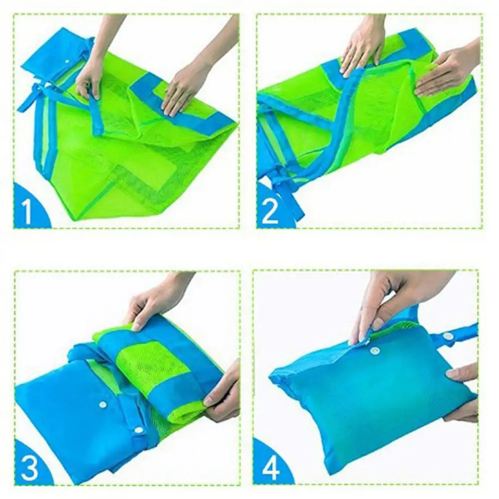 

Kids Baby Toys Beach Bag Large Mesh Storage Bags Toy Beach Sand dredging Tool Storage Handbag Pouch Pouch Children Shoulder Bag