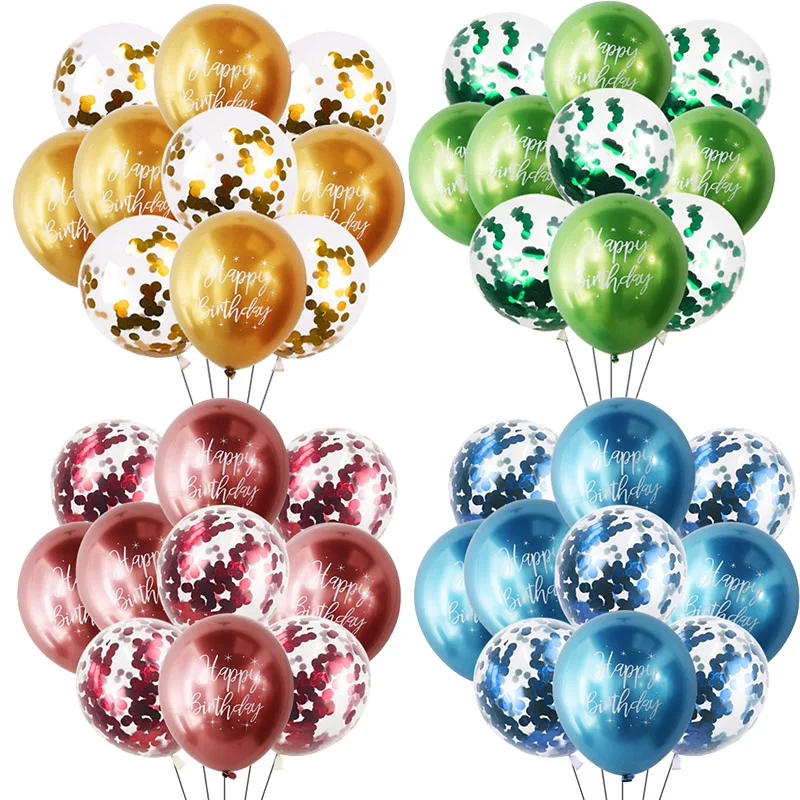 Латексные шары в форме сердца звезды воздушный шар &quotКонфетти&quot блестящие