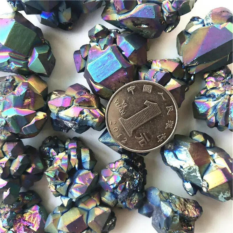 Прямая поставка 50 г 10 30 мм аметист RainbowTitanium отметка детской яркости
