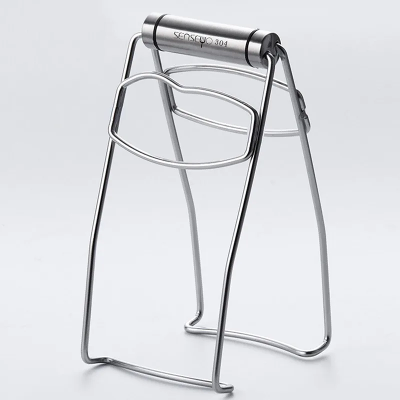 

Stainless Steel Hot Dish Clamp Anti-Scald Bowl Clip Plate Pot Gripper Foldable Kitchen Utensil Holder Kitchen Tools