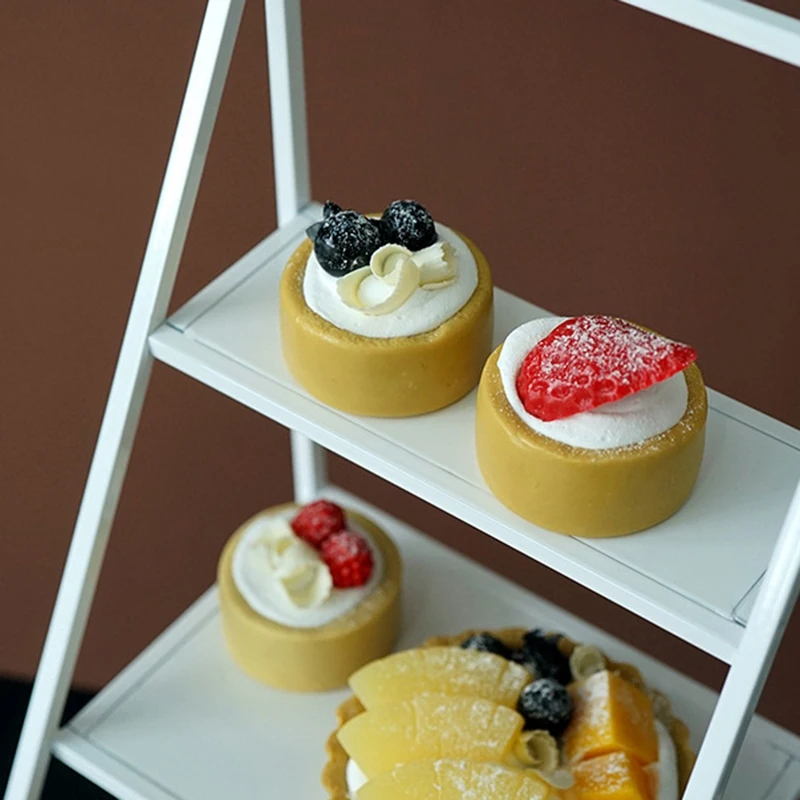 

3-Layer Storage Rack Wrought Iron Cake Stand Dessert Stand Jewelry and Perfume Display Stand for Desktop