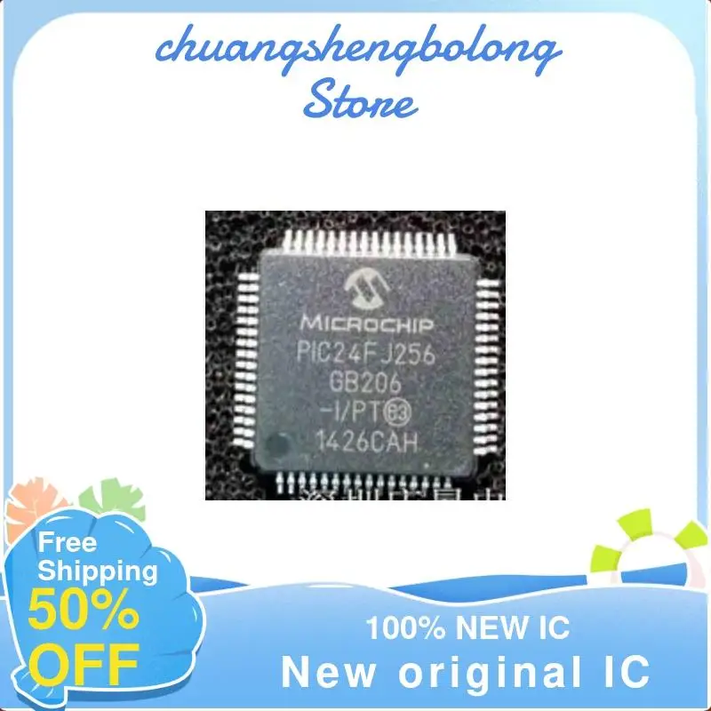 

10-200 шт. PIC24FJ256GB206-I/PT QFP64 PIC24FJ256GB206 новый оригинальный IC