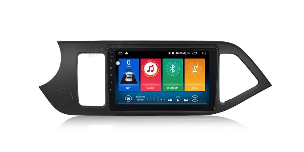 MEKEDE Android 9,0 " 2Din Автомагнитола gps навигатор KIA PICANTO Morning для 2011 2012 2013 головное устройство Wifi BT аудио