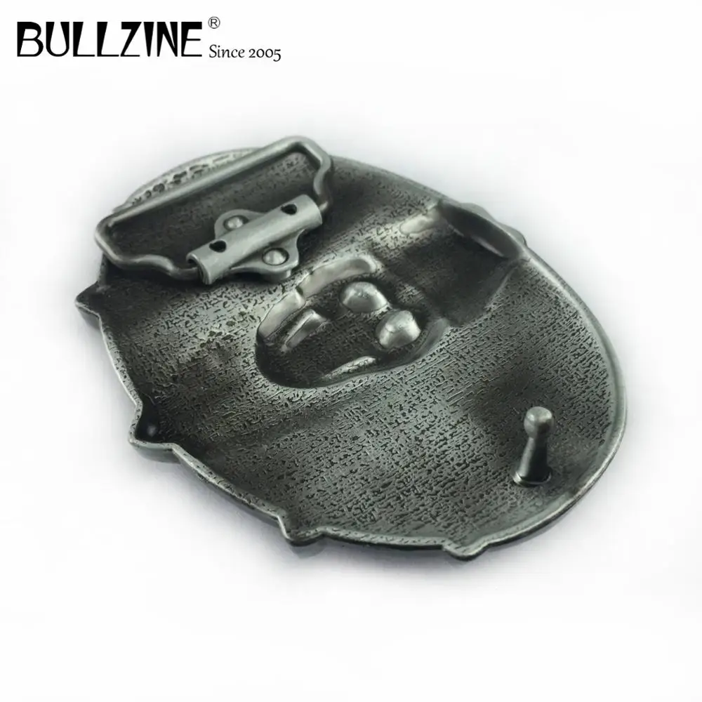 Bullzine цинковый сплав Западная Череп Пряжка на ремешке синий эмалированная пряжка