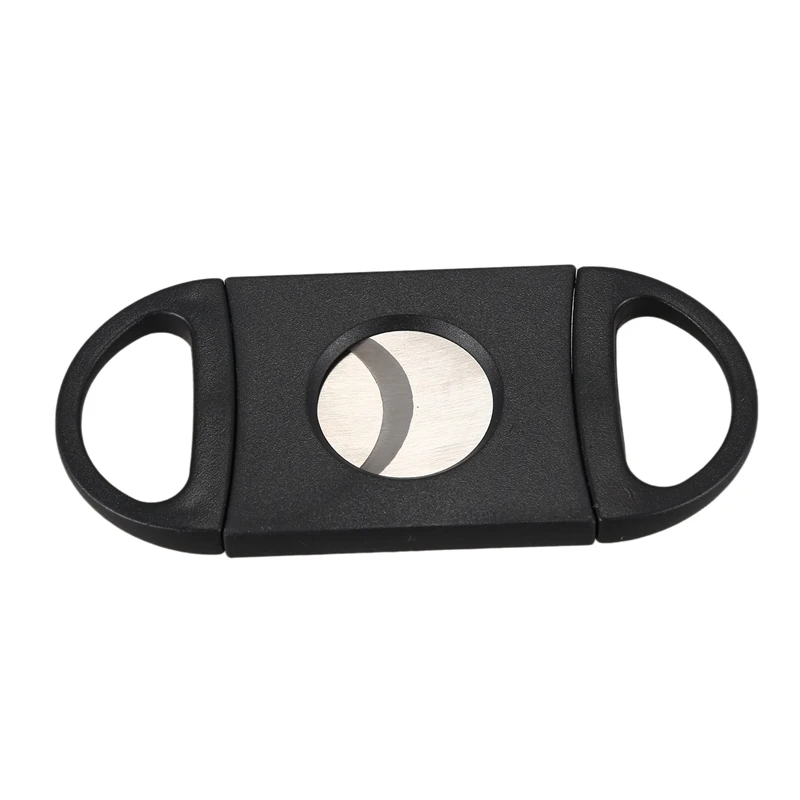 

Oval-Shaped Cigar Cutter, Double Cut Blade