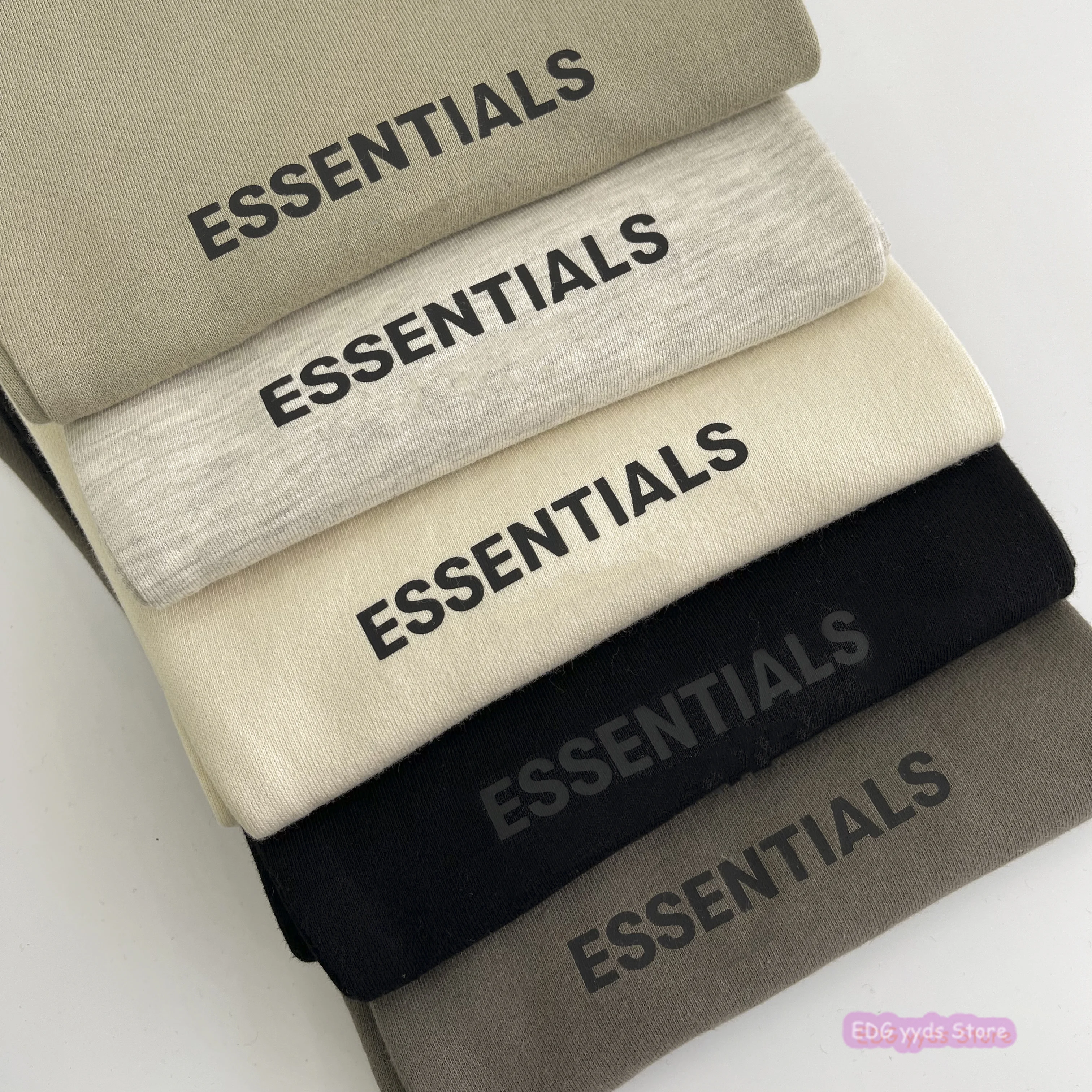Fw21 Men's Jogging ESSENTIALS pants 1:1 Jerry Lorenzo designer brand printed letters 100% cotton hip hop loose Unisex sweatpants | Мужская