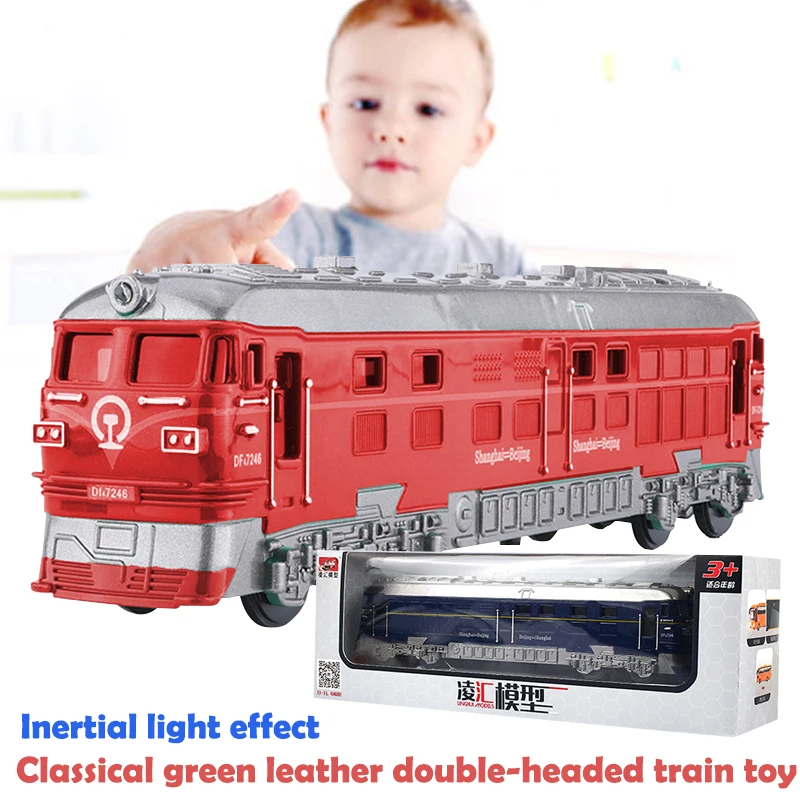 

simulation Train Toys Model For kids Children China Classical Train Car Toy model Locomotive Train Pull Back Sound Light Car Toy