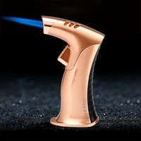 jobon table blow lighter refillable windproof straight flame jet lighters for cigar kitchen cooking
