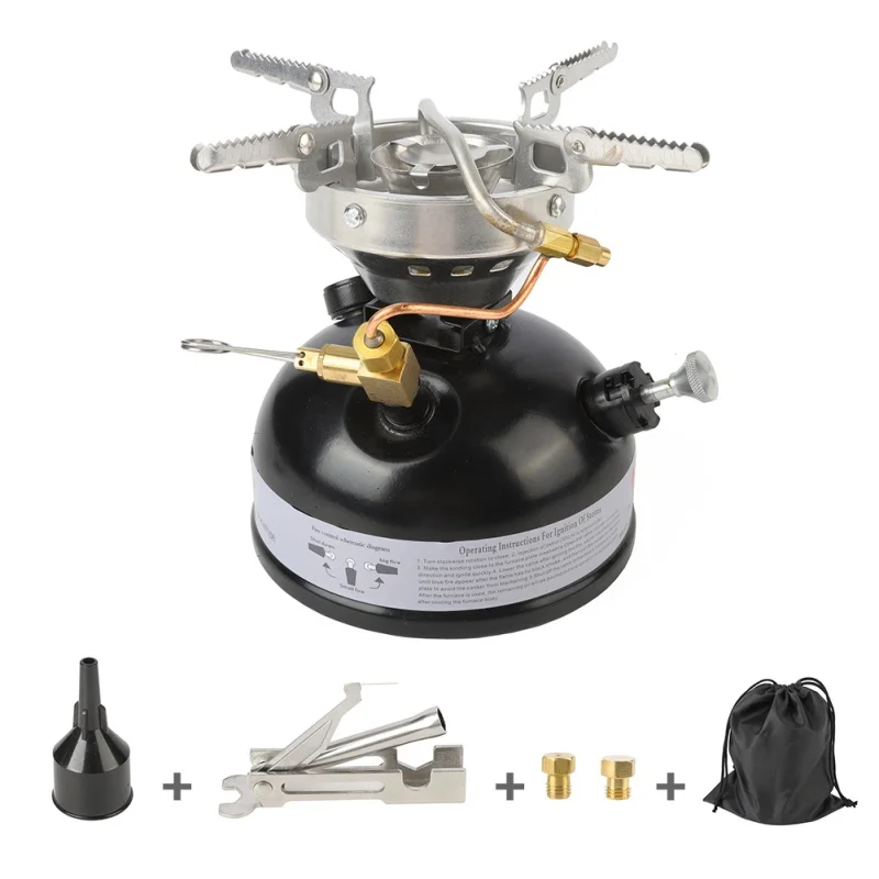 

Outdoor Camping Fishing Multi-fuel Oil Stove Portable Mini Gasoline Stove Liquid Fuel Alcohol Oil Furnace Picnic Burners Stove