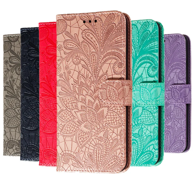 Машина для тиснения кружевной Чехол портмоне из кожи с откидной телефона Redmi Note 10