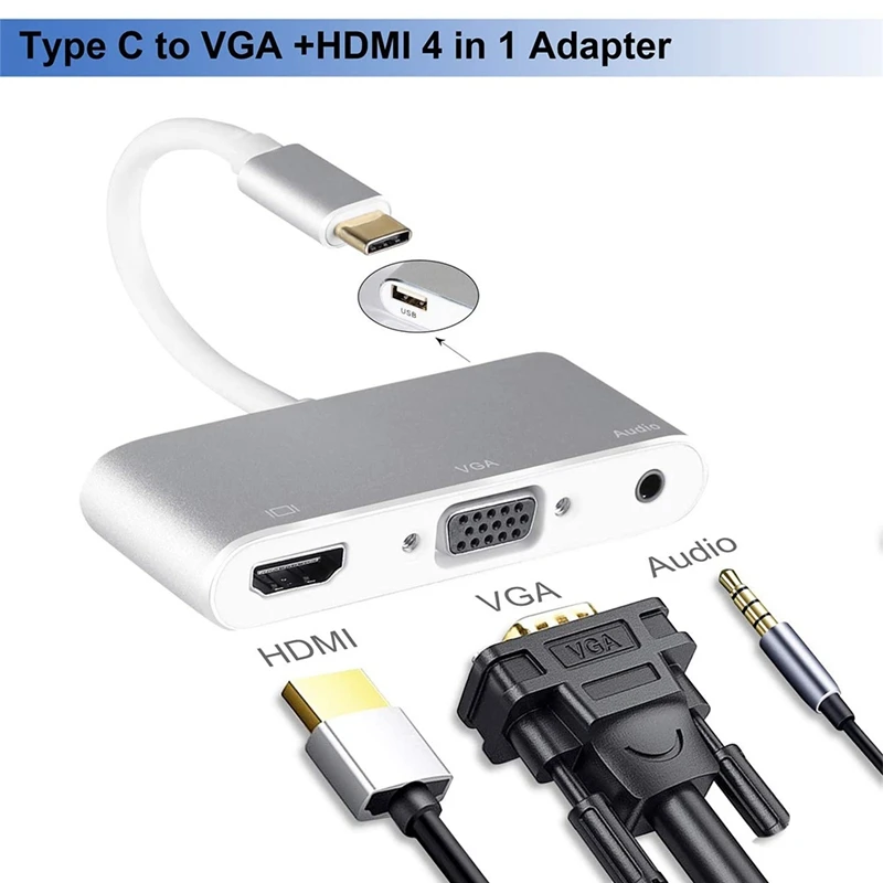 Usb C к Hdmi многопортовый адаптер 3 1 Gen Thunderbolt 4K o видео конвертер концентратор для Pro |