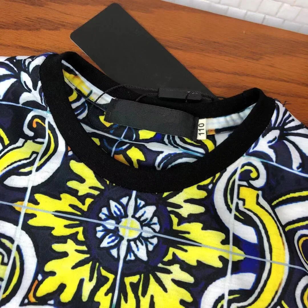 

Foreign trade high-end children's clothing summer boy children short-sleeved T-shirt totem cotton fashionable new boy shorts