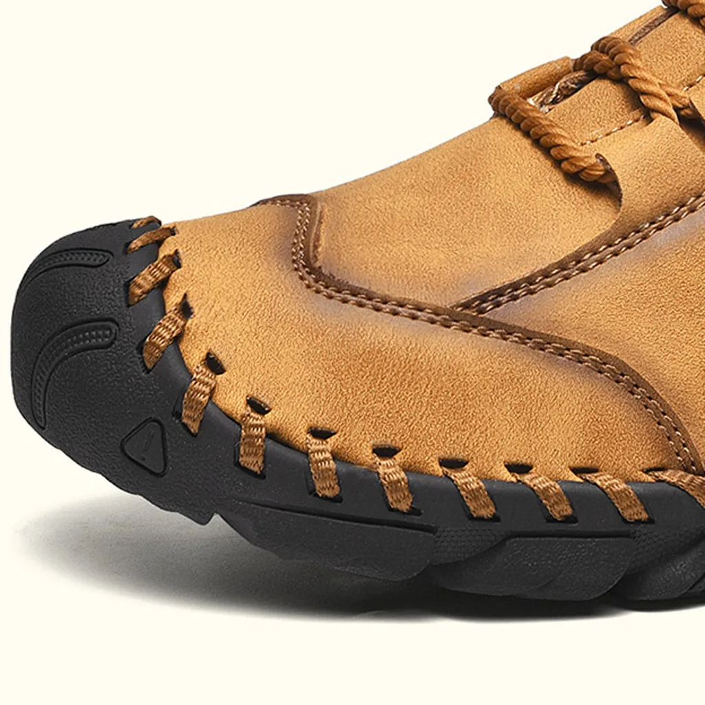 

SAGACE Men Casual Leather Shoes For Men Retro Lace Up Round Toe Business Shose For Office Suit Men's High Quality Shoes