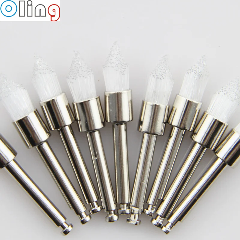 

1000PCS Dental Polishing Brush Prophy Brush Latch Style Tapered Prophylaxis Brush White Nylon Prophylaxis Brush PB340