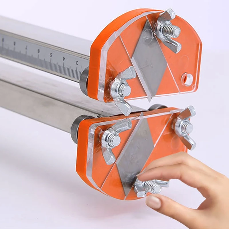 

Dust-Free Stainless Steel Gypsum Board Cutting Artifact Hand-Push Portable Gypsum Board Cutter Can Cut 10 mm