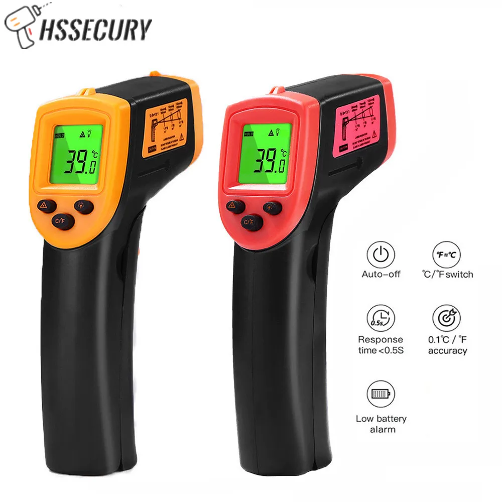 

Digital Infrared Thermometer Laser Temperature Meter Non-contact Pyrometer Imager Hygrometer IR termometro LCD Thermomete