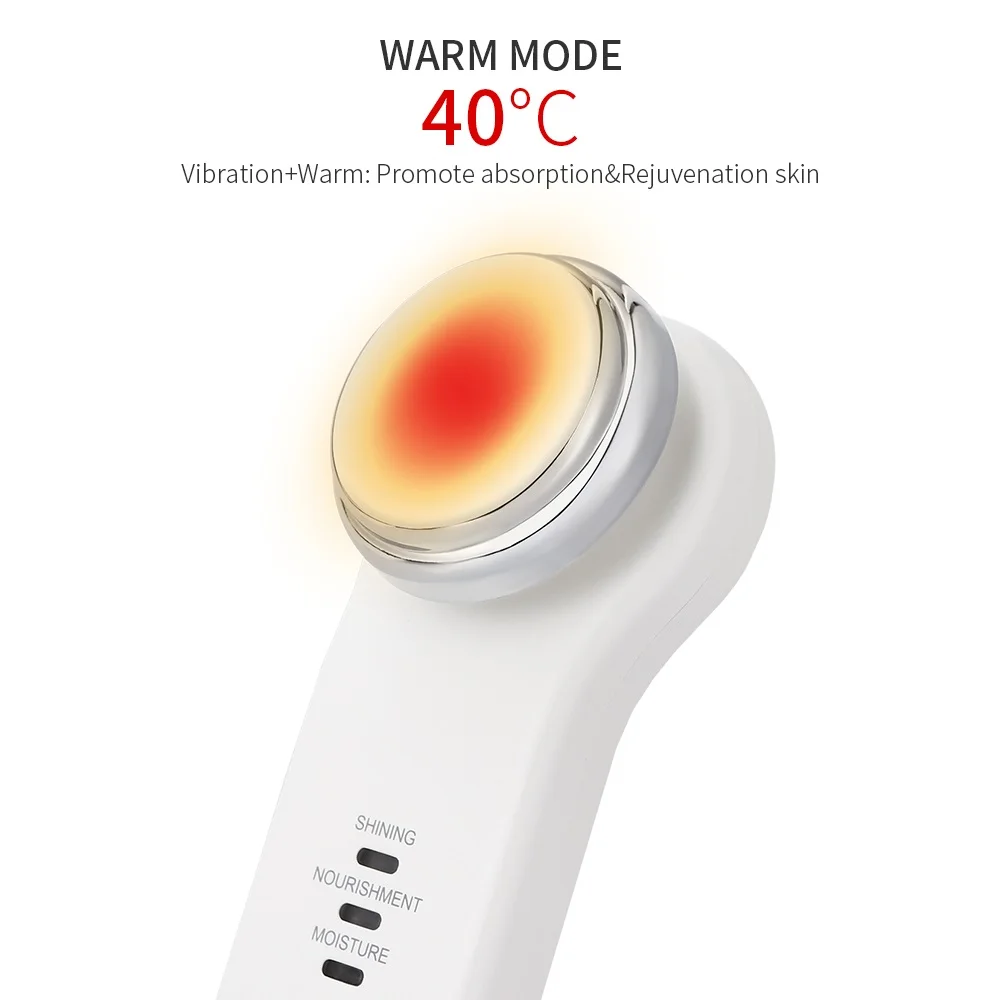 Теплое горячее портативное ионное вибрационное устройство Usb фотонная терапия