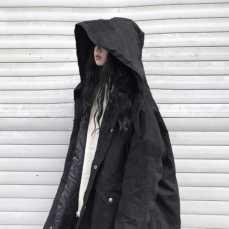 

Make heavy dark wizard hat cotton-padded clothes men and women with thick cotton-padded jacket in winter coat restoring ancient