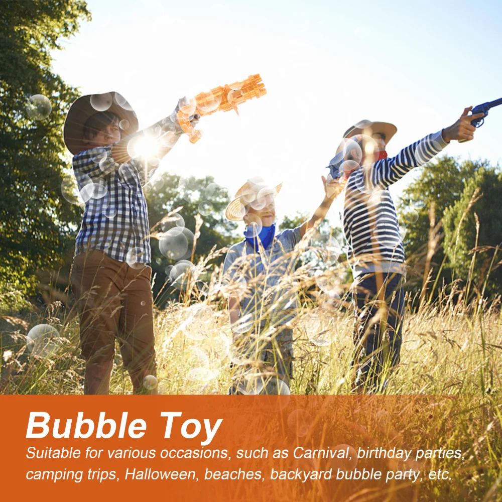 

1 Set Bubble Shooter 9-Hole Bubble Machine Outdoor Beach Without Battery