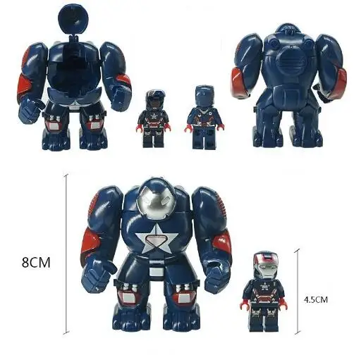 4 шт./лот Mr298 DC Marvel es с халкбастером модель строительные блоки обучающая игрушка