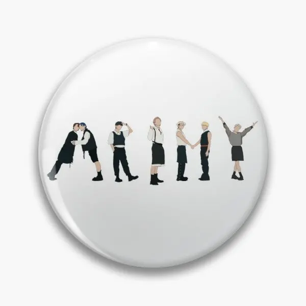 

Butter Army Sign Silhouette Butter Illu Customizable Soft Button Pin Funny Collar Lover Hat Gift Women Brooch Clothes Cartoon