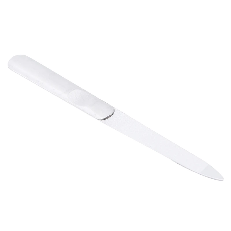 

Stainless Steel Nail Files Set Professional Double Sided Nail Files Scrub Metal Nail Edge Manicure Grooming Beauty Pedicure Tool