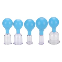 5type rubber ball pc vacuum cupping promote blood circulation eliminate cold rehabilitation therapy cupping device blue portable