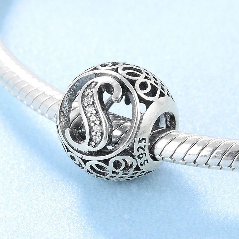 Новые Модные прозрачные циркониевые бусины из стерлингового серебра 925 пробы с
