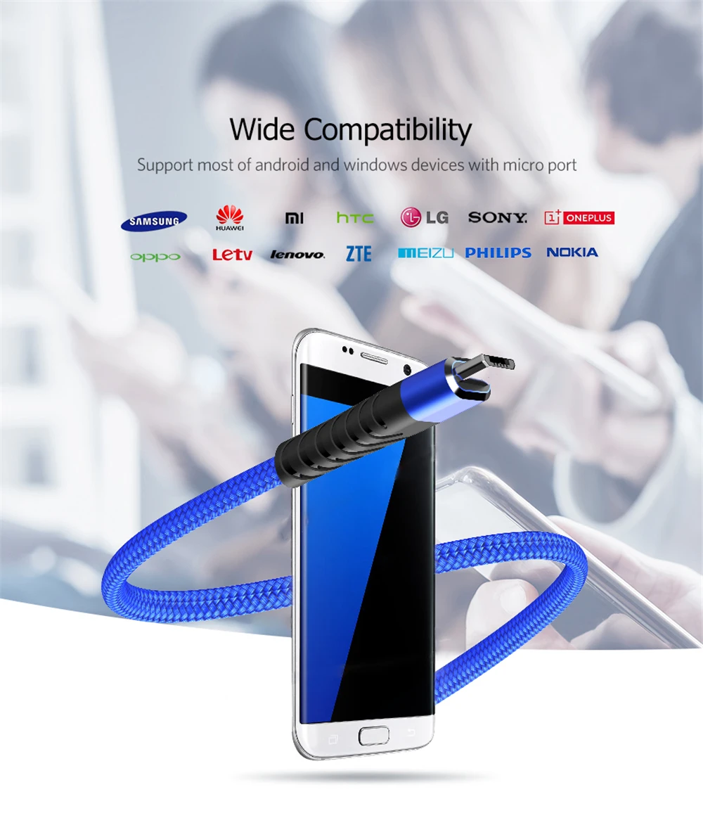 Vothoon микро USB кабель 3A Быстрая зарядка микро данных USB кабель для samsung Xiaomi huawei Android мобильный телефон зарядное устройство кабель Шнур