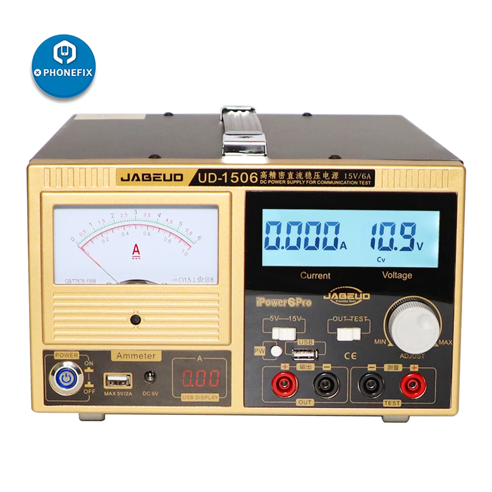 Jabe UD-1506 Высокоточный стабилизатор питания постоянного тока 1 мА ЖК-дисплей D isplay