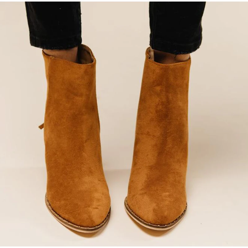 Mcckle/женские ботильоны; женская обувь леопардовой расцветки на молнии; женская обувь на шнуровке с острым носком на не сужающемся книзу массивном каблуке; Прямая поставка размера плюс