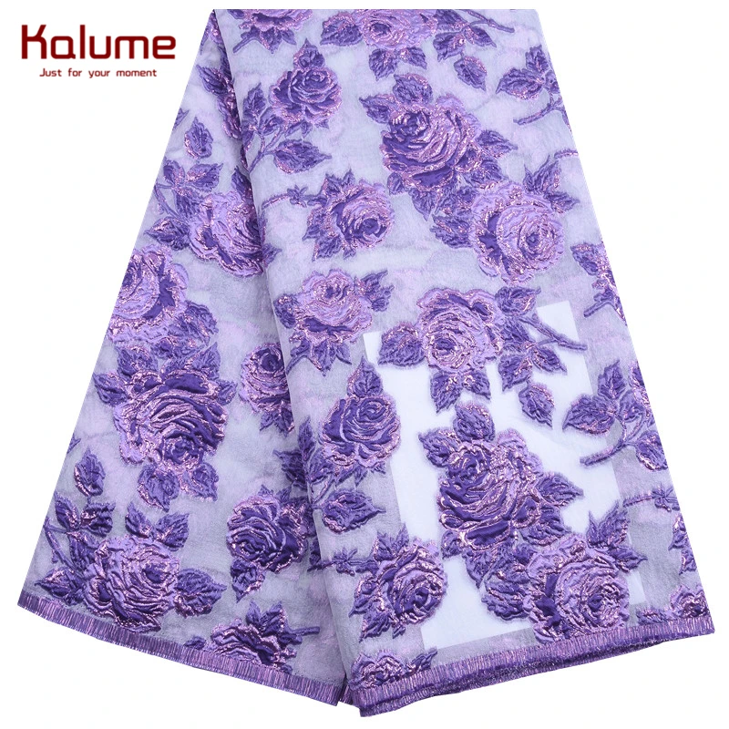 

Kalume позолоченная африканская кружевная ткань популярная французская Тюлевая Кружевная Ткань 5 ярдов нигерийская позолоченная жаккардовая...