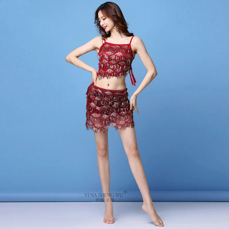 Женская сексуальная одежда тренировочный танцевальный костюм для танца живота