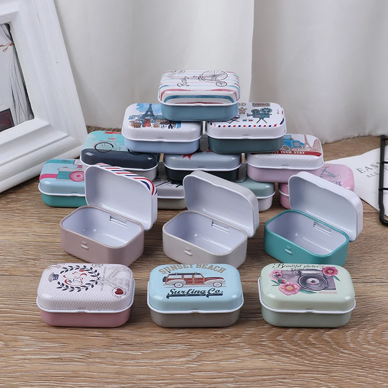 

Colorful Mini Tin Box Sealed Jar Packing Boxes Jewelry, Candy Box Small Storage Boxes Cans Coin Earrings, Pill Case Gift Box