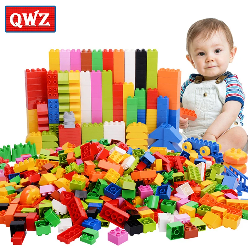 

QWZ 68-272 шт., Большие базовые пластины для творчества, строительные блоки, красочные крупные кирпичи, аксессуары, игрушки для детей, подарки