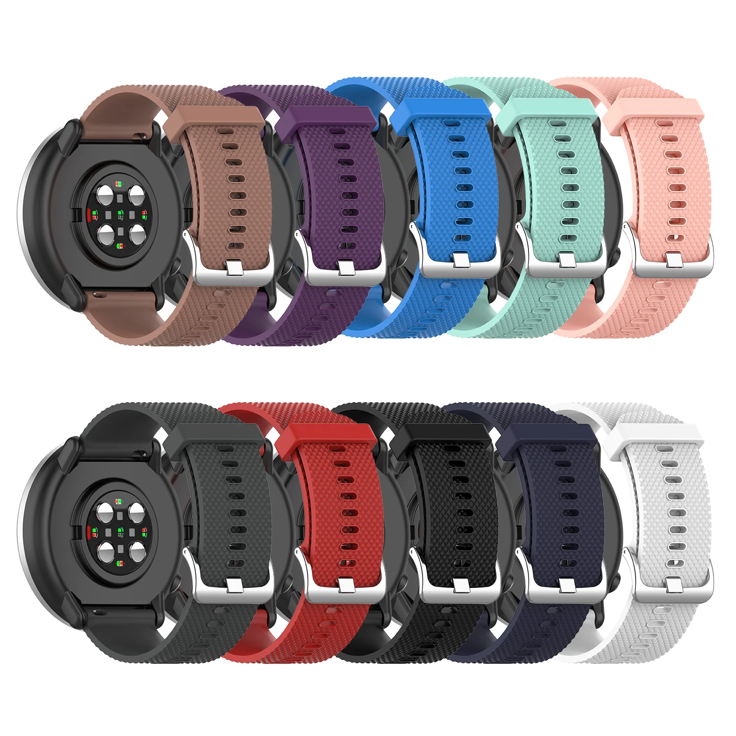 

20mm Watch Strap For POLAR ignite /Samsung Galaxy Watch Active 2 42mm Sport Wrist For Amazfit Bip/ P68/ P70 Smartwatch