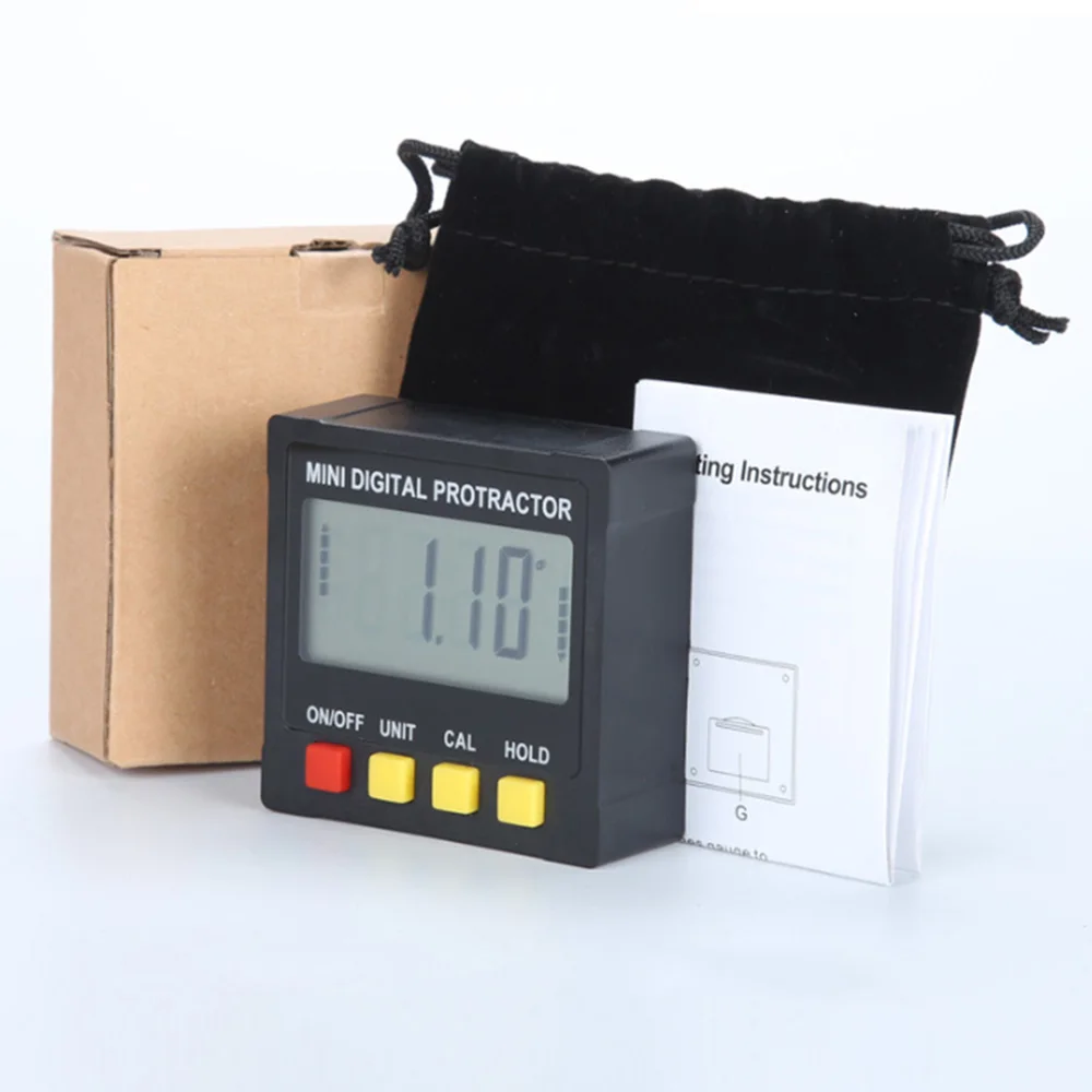 Электронный Мини Цифровой Инклинометр уровень 360 градусов транспортир угловая