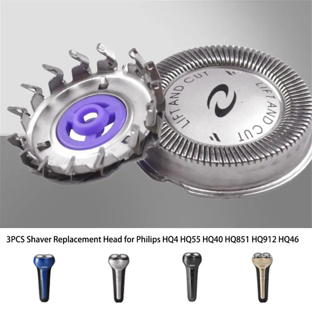 

3Pcs HQ4 Replacement Head Razor Blade for Phili-ps Shaver HQ56 HQ55 HQ46 HQ3 HQ6900 HQ6902 HQ6904 HQ6906 HQ6996 HQ6927 HQ6940