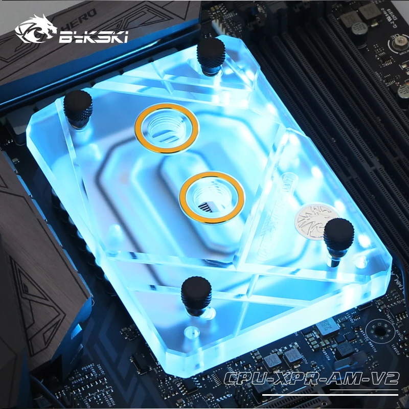 Блок водяного охлаждения ЦП Bykski радиатор для AMD Ryzen3000 AM4 AM3 X399 1950X TR4 X570 материнская