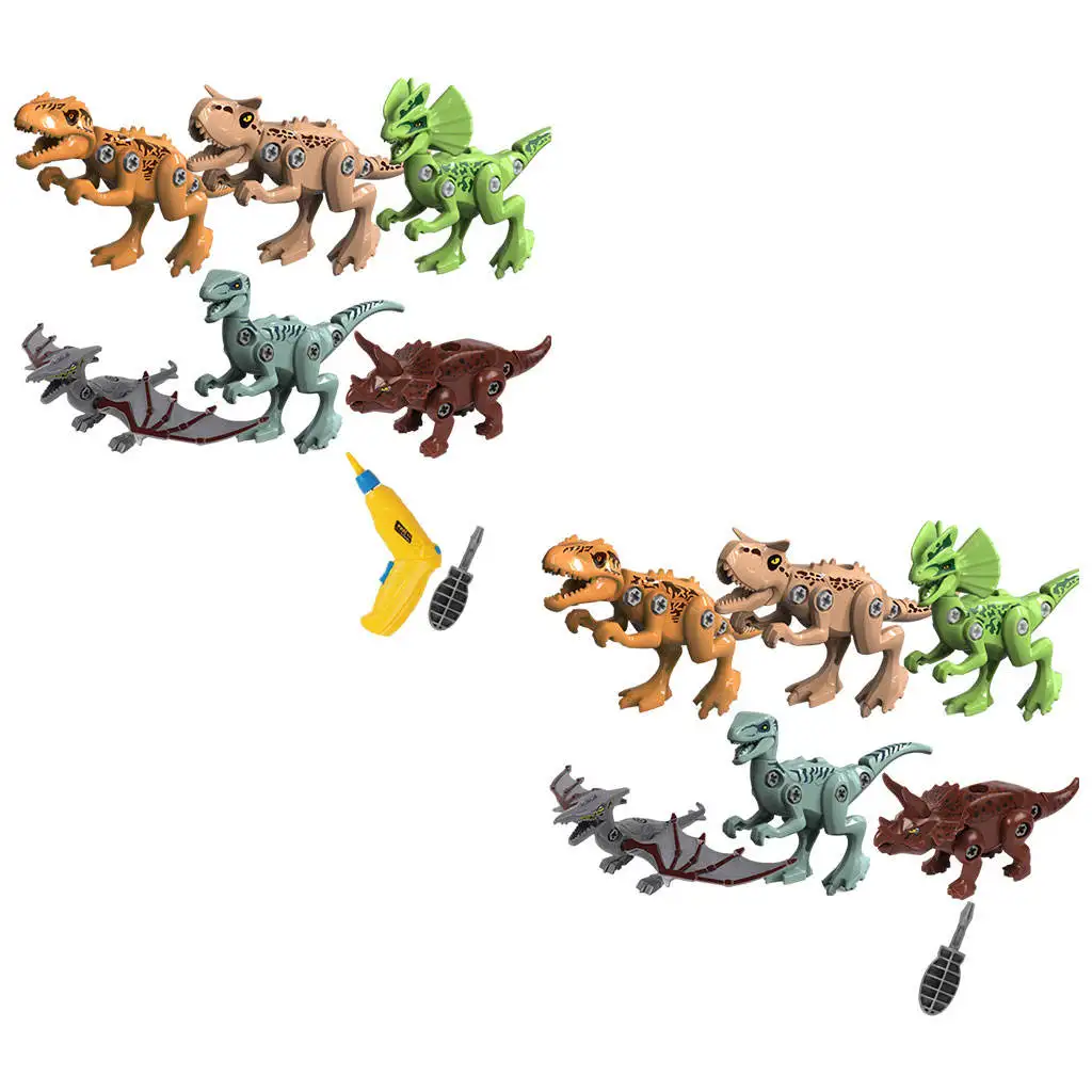 

6 Pack Take Apart Dinosaur Toys, DIY Dinosaur Toys Set with Screwdriver, Learning Educational Construction Building Toys