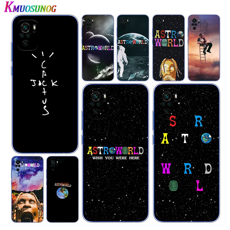 

Transparent Cover Travis Scott Hiphop For Xioami Redmi Note 10 10S 9T 9S 9 8T 8 7S 7 6 5A 5 4X 4 Pro Max Phone Case