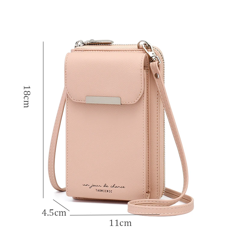 Bright Color Small Shoulder Bag for Women Soft  Leather Cell Phone Crossbody Bags Pocket Fashion Mini Ladies Card Coin Purse NEW