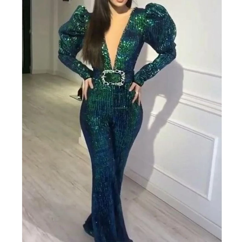 

WEPBEL брюки на шнуровке сексуальное нижнее белье с глубоким v-образным вырезом, расшитые блестками сбоку комбинезон женский однотонный Цвет т...