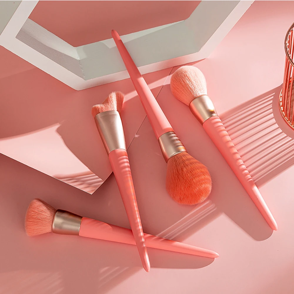 1 шт. Розовый Многофункциональный набор кистей для макияжа тональный крем век