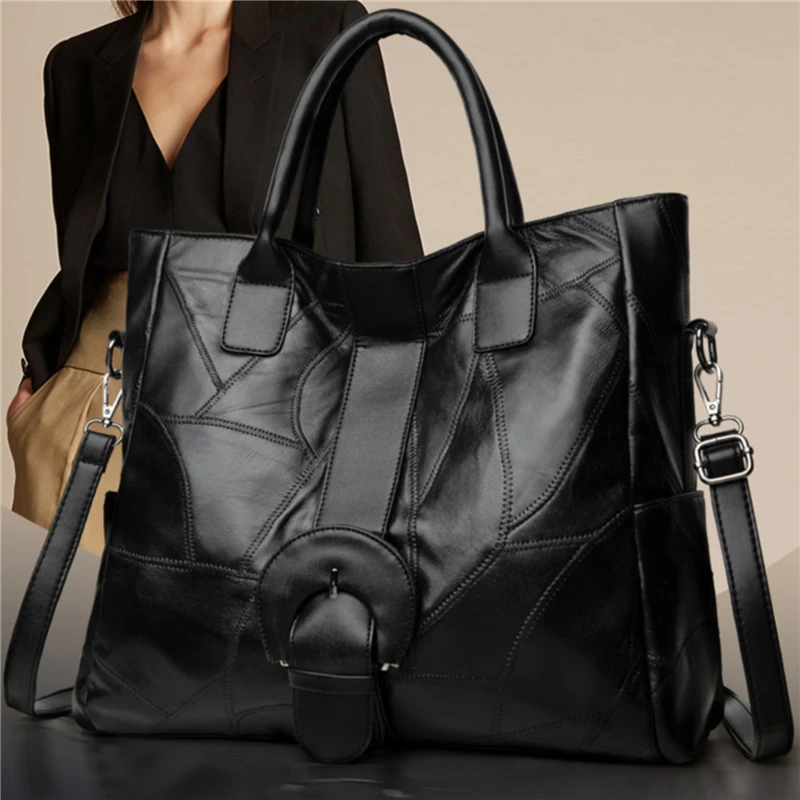 

New Pu Leather Messenger Bag Simple Handbags Women Shoulder Bag Casual high-capacity Tote Vintage Ladies Crossbody Bags