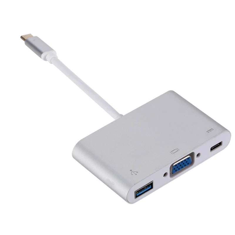 Usb-хаб type C-VGA адаптер для MacBook Air 13 док-станция Hab USB-C концентратор USB 3,0 PD VGA Ноутбук Тип C адаптер сплиттер конвертер