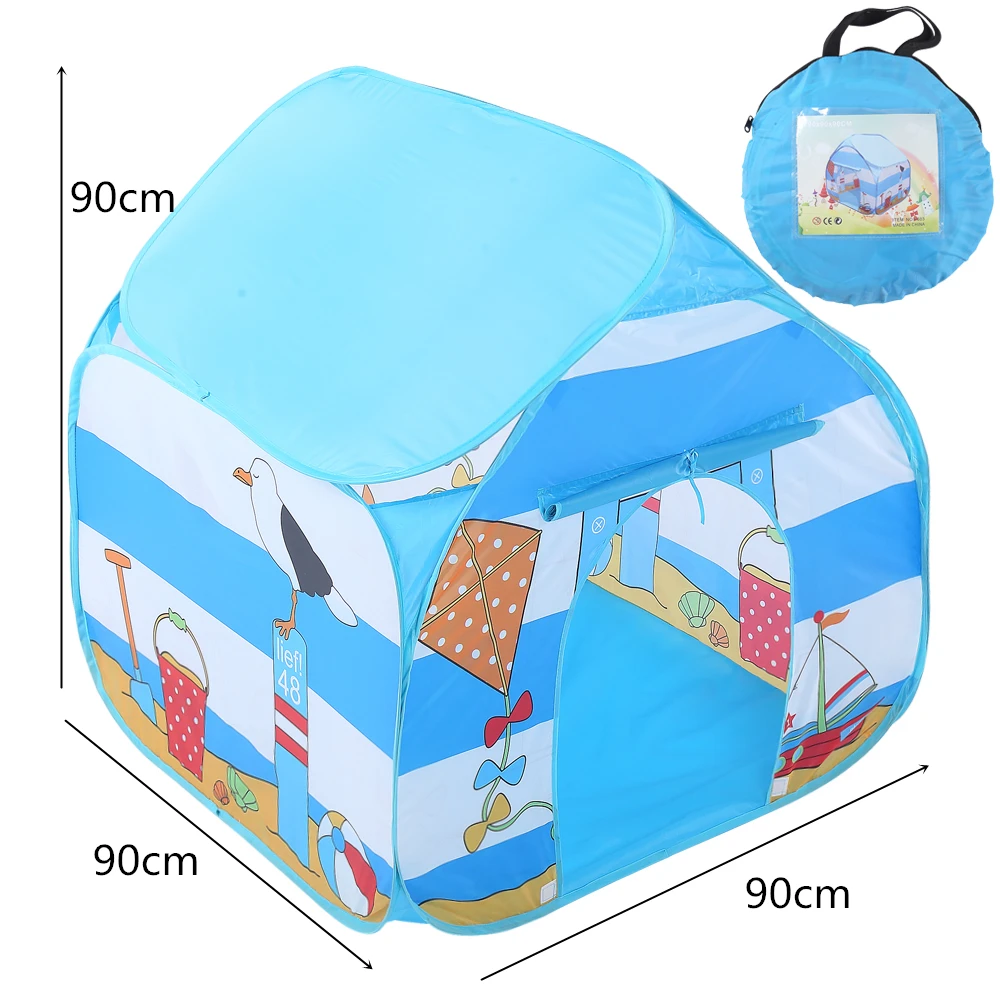 

HOT Children Tent Princess Boy Camping Game House Single Outdoor Quadrangle House Toy Tent Bird Design