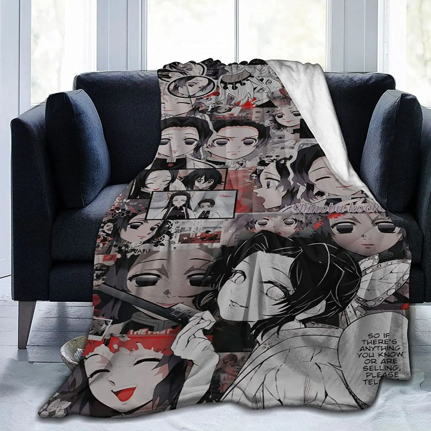

Sexy Anime Girl Blanket Super Soft Warm for Bedding Couch Sofa Plush Blanket for Kids Adults Gift 50"X40"