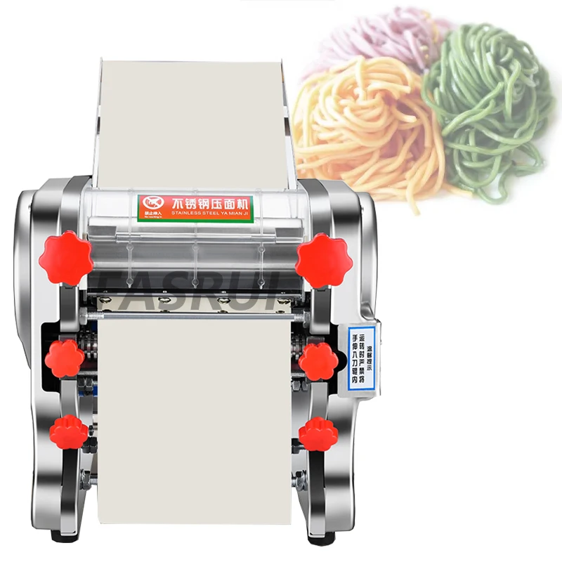 

550W Commercial Fully Automatic Stainless Steel Electric Noodle Press Table Noodle Dumpling Machine Kneading Machine