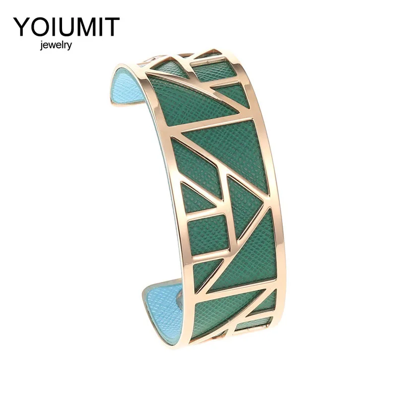 Cremo DIY Браслеты из нержавеющей стали розового золота для женщин Yoiumit